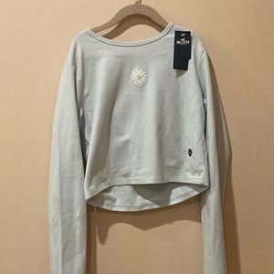 Blue Hollister Flower Top